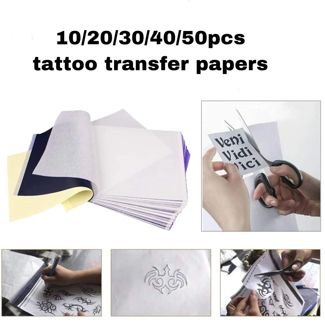 Tattoo Transfer Paper A4 Size Tattoo Practice Thermal Copier Stencil Papers Tattoo  Machine Paper Accessories|Tattoo Stencils| - AliExpress