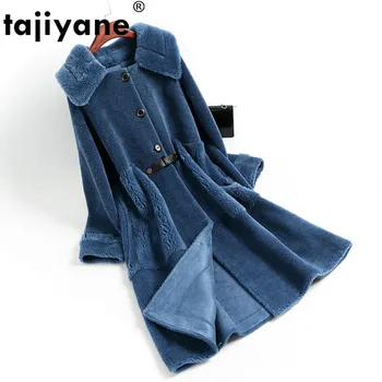 

Autumn Winter Coat Women Clothes 2020 Streetwear Real Fur Coat Wool Jacket Korean Vintage Sheep Shearling Suede Lining ZT3356