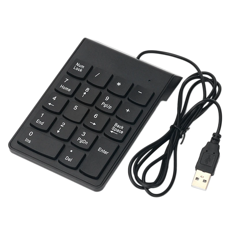 

Wired Usb Keyboard Digital Keyboard Slim Mini Keyboard Digital Numeric Keyboard 18