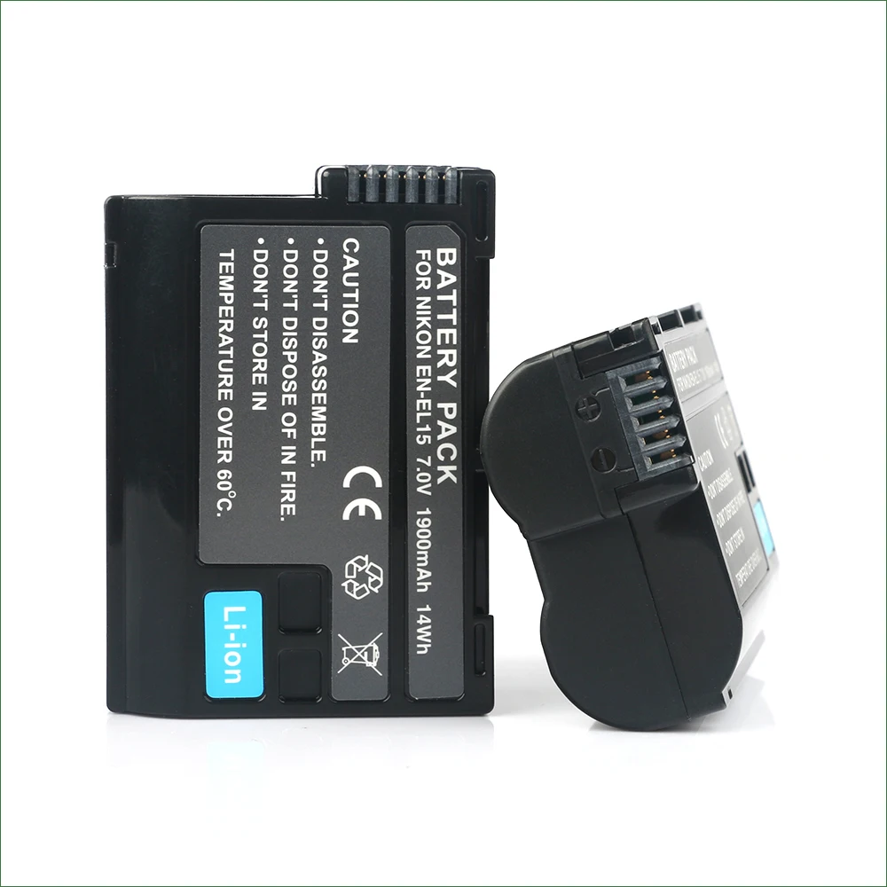 EN EL15 Батарея + Dual USB Зарядное устройство для Nikon EL15a EL15b EL15e D500 D600 D610 D750 D800 D810 D850 1