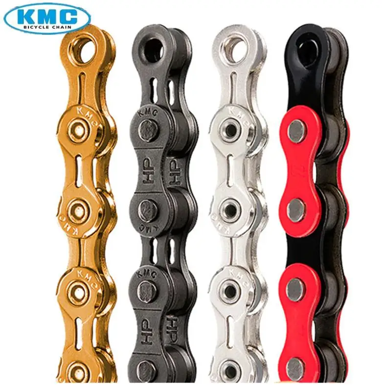 Cheap KMC MTB Road Bike Chain X8 X9 X9sl X10 X10sl X11SL For 8 9 10 11S Speed 116L Silver Gold Chain Light Racing Bicycle Accessories 1