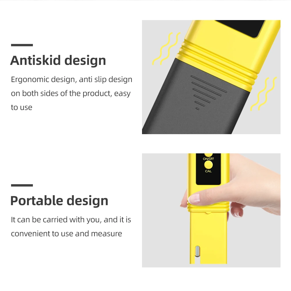 0.01 Digital PH Meter Tester for Water Quality, Food, Aquarium, Pool Hydroponics Pocket Size PH Tester Large LCD Display