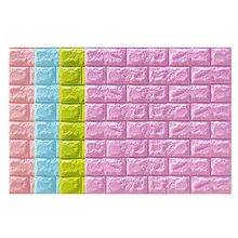 Горячая ПЭ пены 3D обои DIY настенные наклейки Настенный декор тисненые кирпичные каменные обои комнатный дом 60X30X0,8 см плакат
