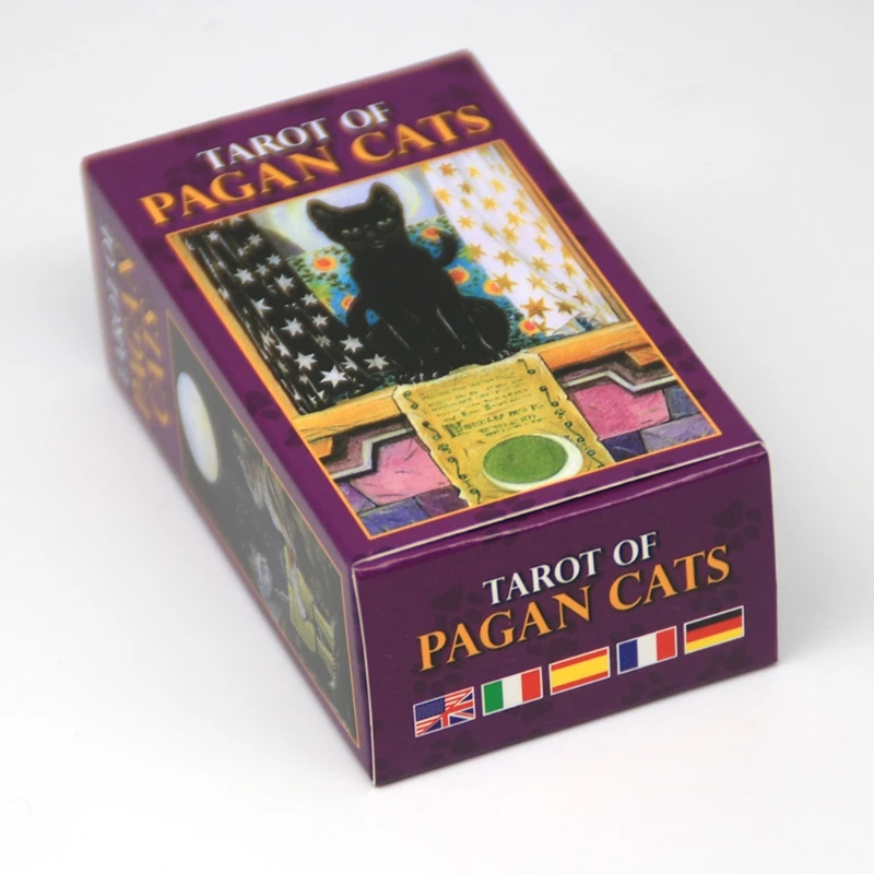 

78 Cards Deck Tarot Of Pagan Cats Full English Party Board Game Oracle Cards