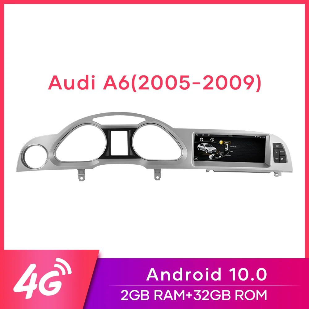 Автомагнитола MCWAUTO для Audi A6 Android 10 0 2005-2009 навигация стерео 2 + 32 ГБ ОЗУ Wi-Fi BT AUX