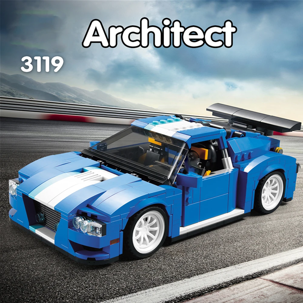 3 в 1 Детский конструктор Turbo Track Racer 3119|building blocks set|block setcity building |