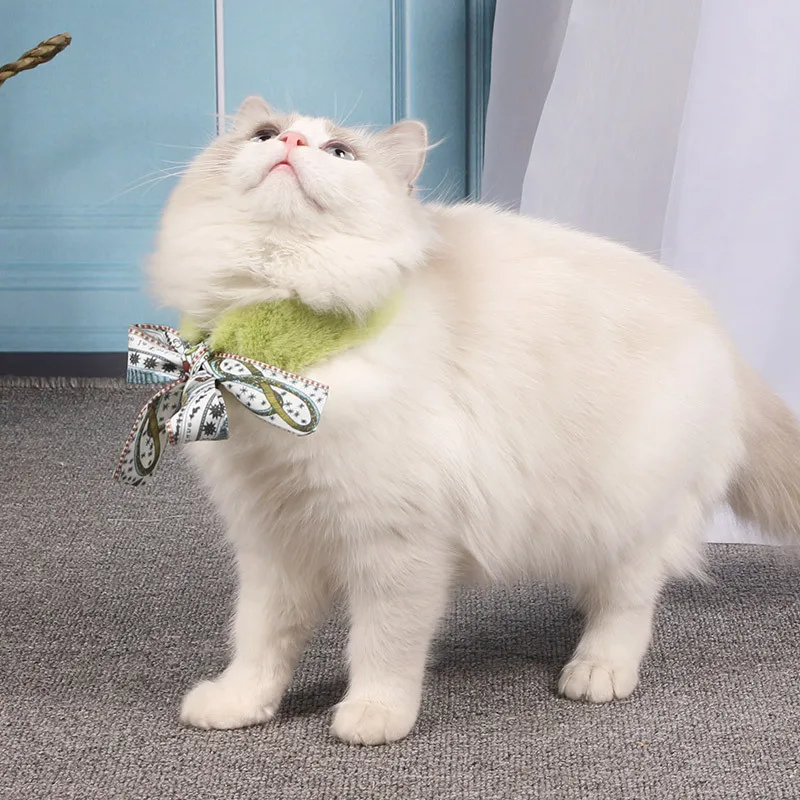 Cat Scarf Velvet & Polyester Cat Collar for Kitty Printing Collars Bow Type Neckerchief Small Cat Shawl Pet Accessories Kitten Cat Scarf Velvet & Polyester Cat Collar for Kitty Printing Collars Bow Type Neckerchief Small Cat Shawl Pet Accessories Kitten