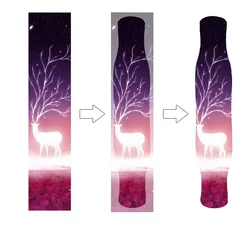 Abrasion Resistant Skateboard Stickers Girl Longboard Double Cross Fish Plate Akcesoria Do Deskorolek Sandpaper Sticker KC50PJ