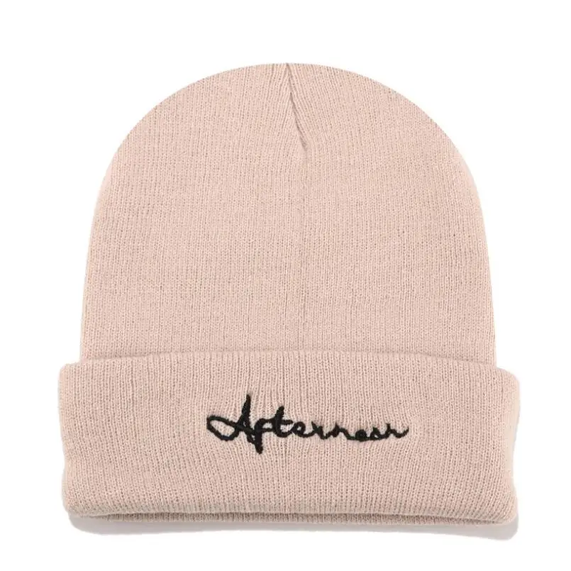 

2019 Winter Hats for Woman Embroidery Beanies Knitted Hat Girls Autumn Female Beanie Caps Warmer Bonnet Ladies Casual Cap