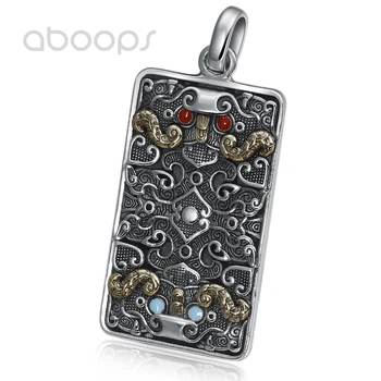 

Vintage 925 Sterling Silver Chinese Ancient Animal KUINIU Pendant for Men Women