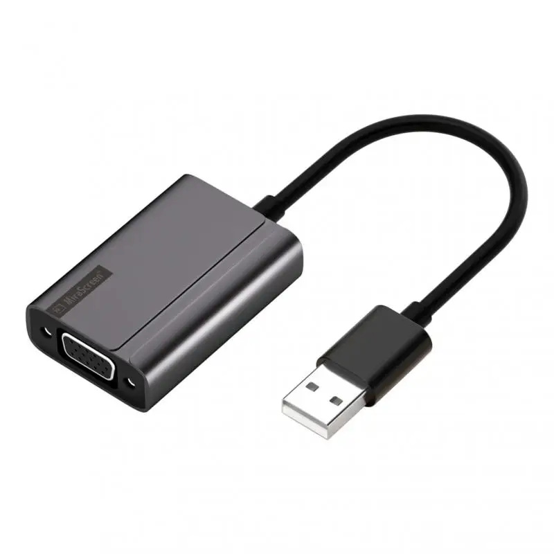 

USB3.0 To VGA With Audio HD Video Conversion Cable 5V/2A Projector Adapter HD Cable Same Screen 3.5mm Jack Support 1080P