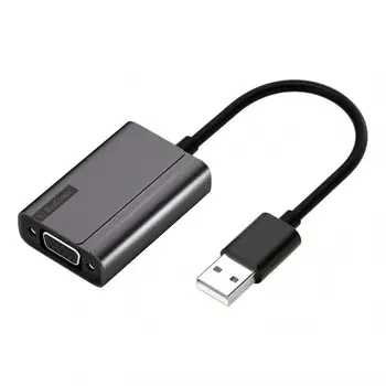 

USB3.0 To VGA With Audio HD Video Conversion Cable 5V/2A Projector Adapter HD Cable Same Screen 3.5mm Jack Support 1080P