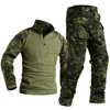 Man Military Clothing Sets Tactical Uniforms BDU Army Combat Suit Camouflage Long Sleeve T-shirts Cargo Work Pants ► Photo 3/6