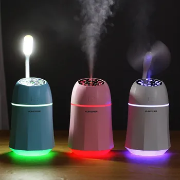 

280ML Car Humidifier USB Aromatherapy Essential Oil Diffuser With Coloful LED Light Air Ultrasonic USB Humidificador