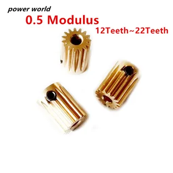 

0.5 Modulus 12T-22T Copper Gear Small Modulus Gears Toy Motor Motor Model Diy Accessories Copper Gear Half Teeth