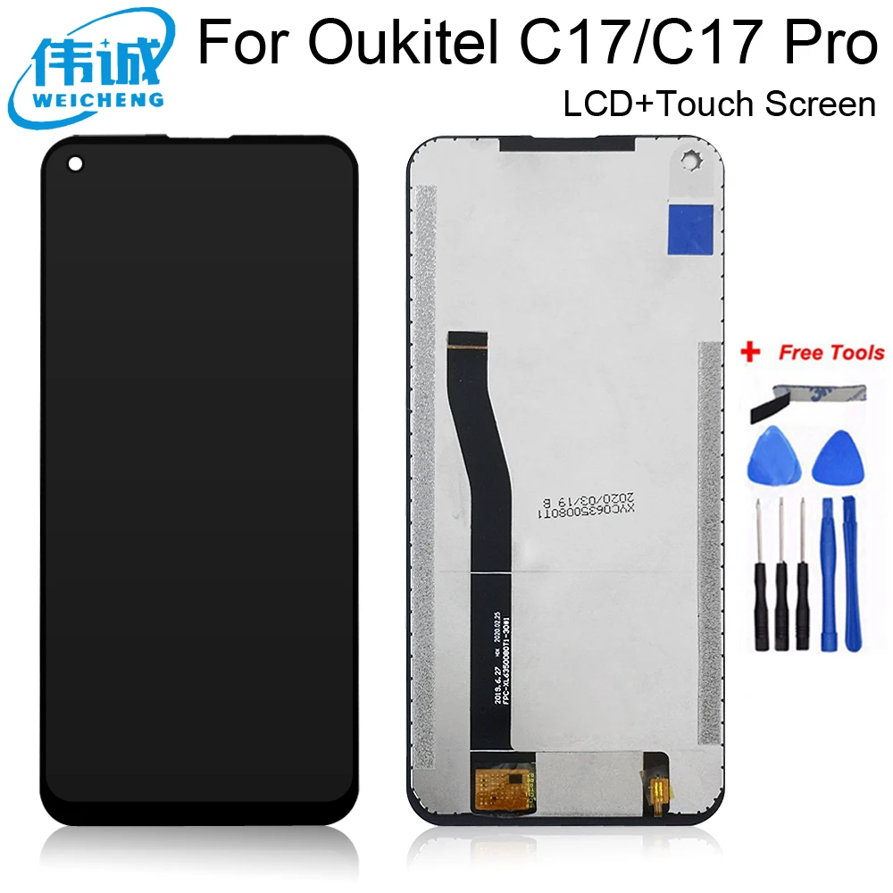 

100% Original 6.35 inch OUKITEL C17 PRO LCD Display+Touch Screen Digitizer Assembly LCD+Touch Digitizer for OUKITEL C17PRO LCD
