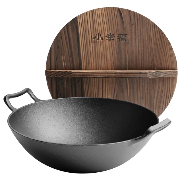 Kemping Kültéri Vas Wok Gáztűzhely Hagyományos Kézzel Készített Ast Üst Non Stick Pana Panela Antiaderente Edények Bc50Cg - Image 6