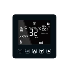 Настенный Wi-Fi температурный Радио пульт дистанционного управления кондиционер вентилятор Цифровой Термостат Программируемый Регулятор Температуры