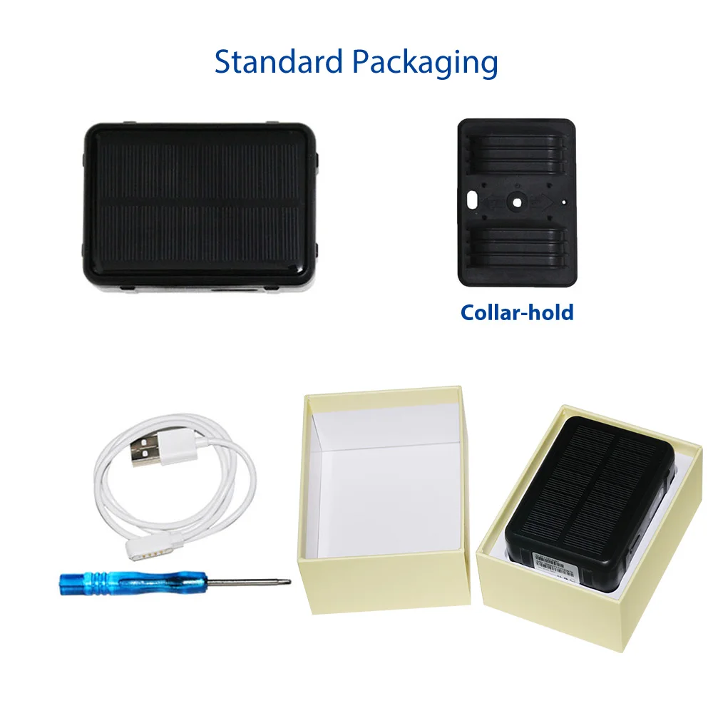 Cow Sheep GPS Tracker 3G 2G 4G Big Battery Power Solar Panel Collar For Cattle Horse Camel Big Hunting Dog Animal Rastreador