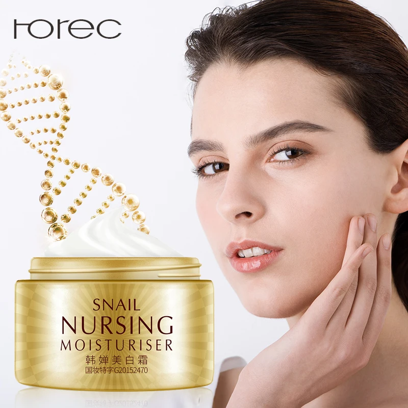 ROREC Snail Face Cream Hyaluronic acid Anti Aging Wrinkles Age Spots