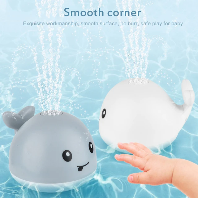 Baby Bath Children Whale Electric Induction Sprinkler Music Colorful Lights Baby Play Bath Toys Water Toys Jouet Bebe Toddler 2