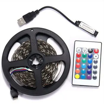 

Computer Tv Car 5v Dc Usb Interface Background Rgb Colorful Decorative Waterproof Light Strip