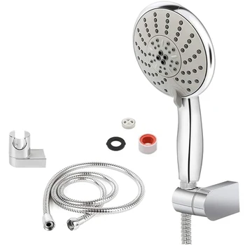 

High Pressure Showerhead Handheld Showerheads 5 Spray Settings Body Sprays, Adjustable Shower Head with Hose Easy