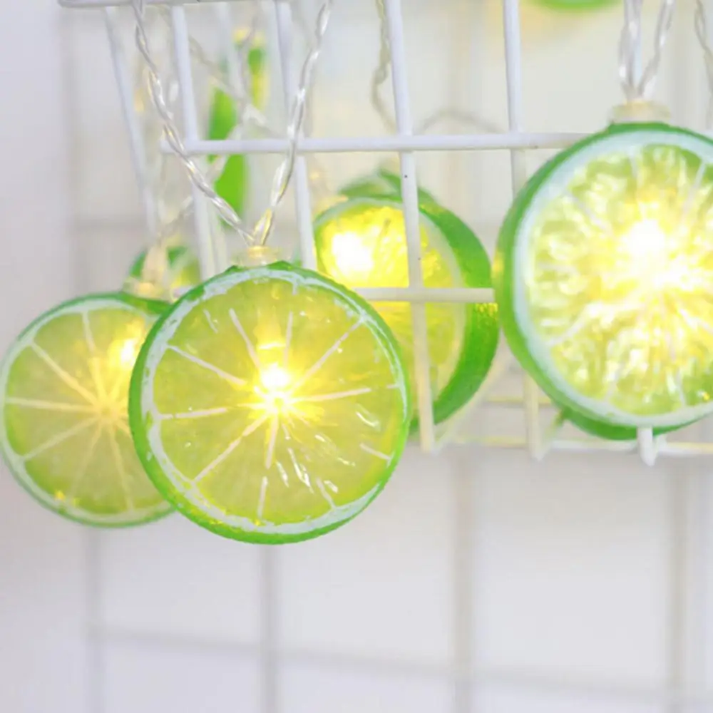 

Light String Lemon Battery LED Lamp Garland Fairy Lights Fruits Christmas Tree Decorations Diwali Holiday Wedding Party Bedroom