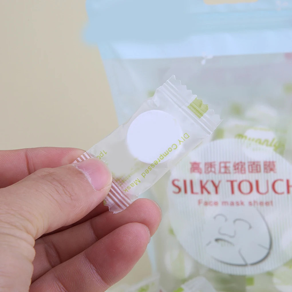 Facial Non-woven Compressed Masque 100PCS/Set Disposable Wrapped Masks Sheets Tablets for DIY Skin Care