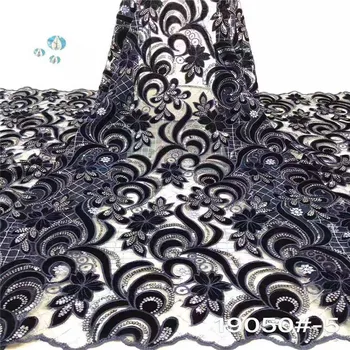 

New Sequins Lace Fabric 2019 High Quality Latest Sequins African Lace Fabric Wedding French Tulle Lace Fabric Nigerican Wedding