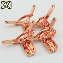 Адаптируемые под требования заказчика верх Класс розовое золото 7-образный петля 30*33 мм Толщина 1,5 мм алюминиевого сплава штамп на отливку шарнир Топ Класс