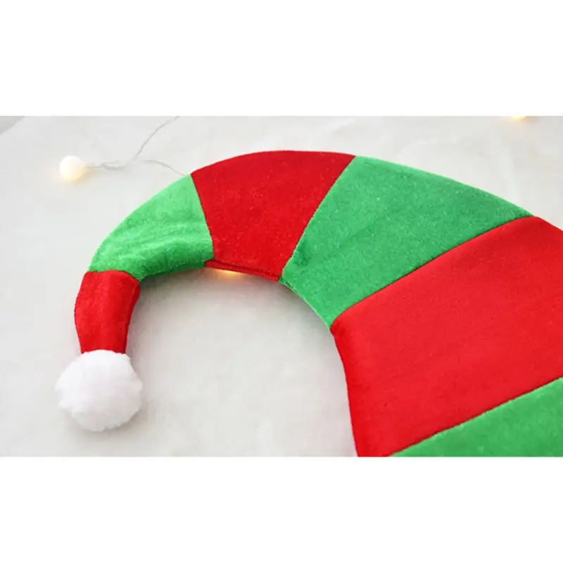 Christmas Elf Hat Christmas Party Decorative Hat Kids Gift Stripe Hat NEW