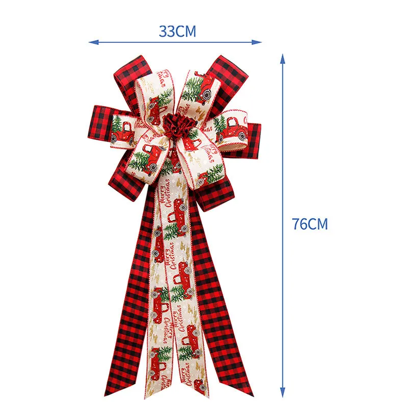 Nœuds Rouges Pour Sapin De Noël, 24 Pièces Nœuds Pour Sapin