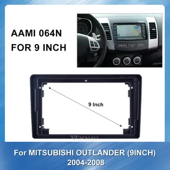 

2 Din Car Radio Fascia Black for MITSUBISHI OUTLANDER 2004-2008 car Dash Mount Kit Trim Panel Auto Radio Multimedia NAVI fascia