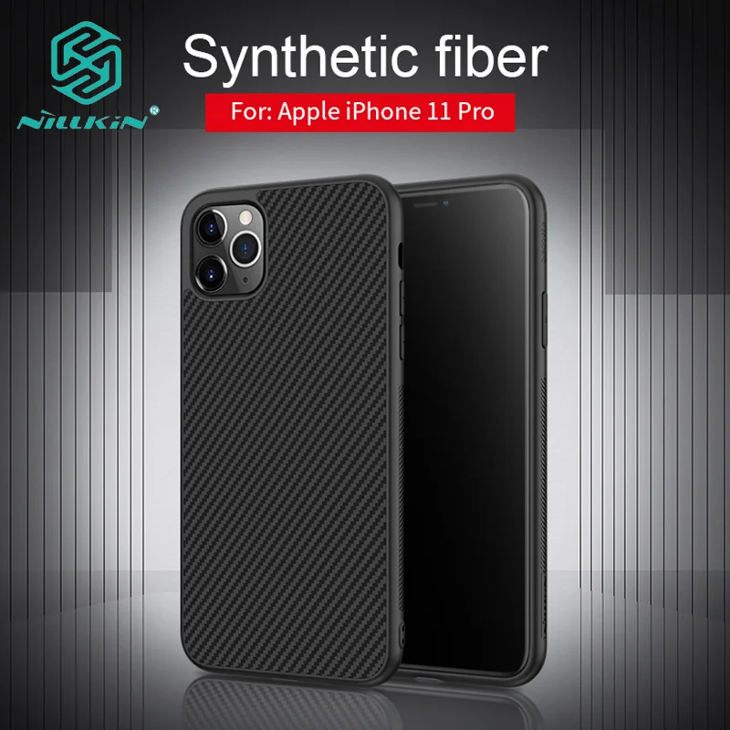 

Nillkin Case for iPhone 11 Pro Synthetic Fiber Carbon PC Back Cover Ultrathin Slim Phone Case for iPhone 11 Pro Max 6.1 6.5 inch