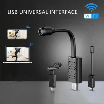 

Mini 1080P Wifi USB IP Camera Surveillance Camera With Full HD P2P CCTV SD Card Cloud Storage Smart AI Human Detection