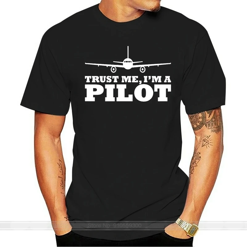 Лидер продаж модная мужская футболка унисекс TRUST ME IM A PILOT летающий самолет
