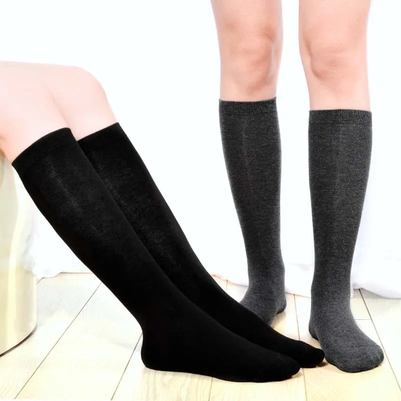 

2Pcs 1-15T Knee High Socks Kids Girl Boy Long Tube Socks for School Children White Socks Harajuku Socks Long Student Black Gray