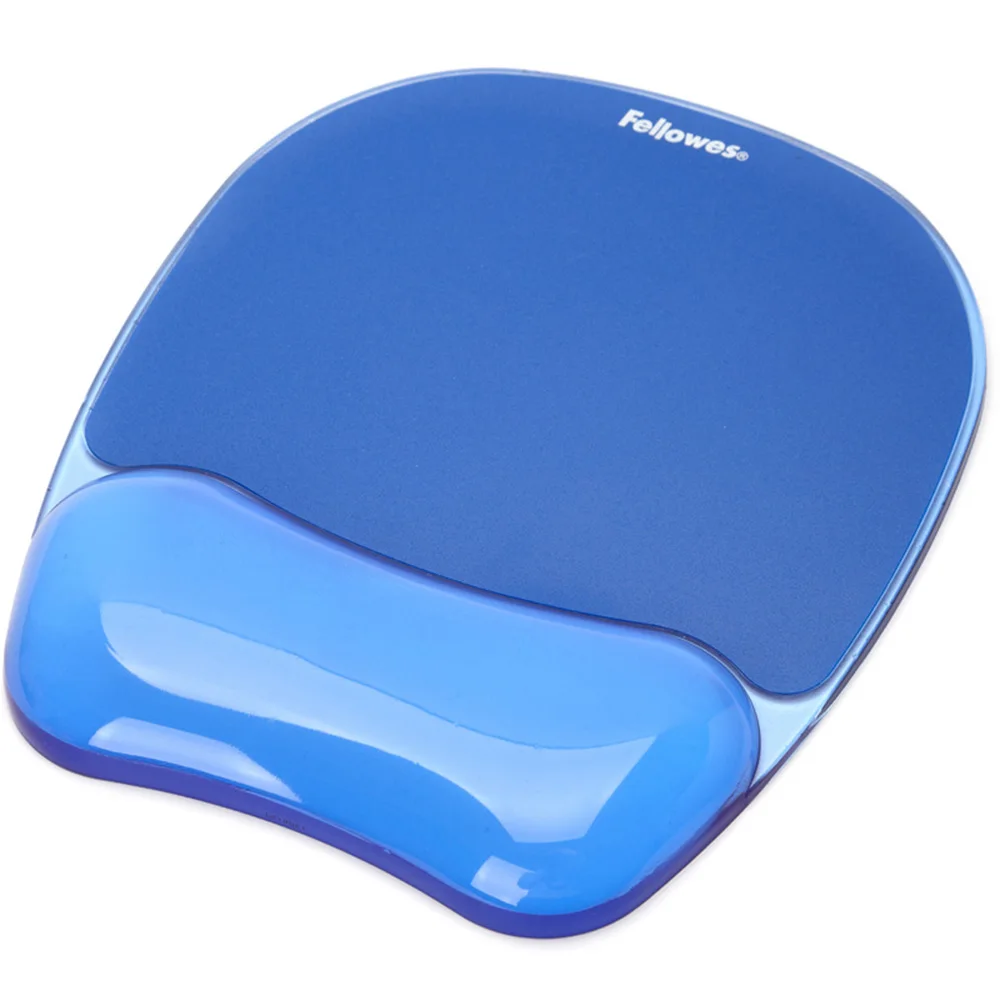 Silicon Mouse Pad With Wrist Rest Pad Transparent Blue Color Wafterproof Anti skidding Mat