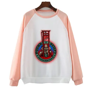 

Middle Finger Is Guilty Fashion Autumn Spring Women Long Sleeve O-Neck Tops Hoodies Women Harajuku Streetwear