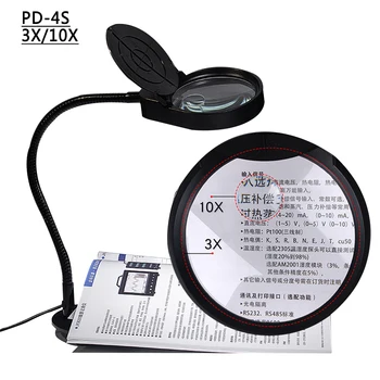 

PD-4S 3X/10X Desk Magnifier Lamp With Led Lighting For Eyelash Extension Dental Jewelers Loupes With 38 LEDs Magnifying
