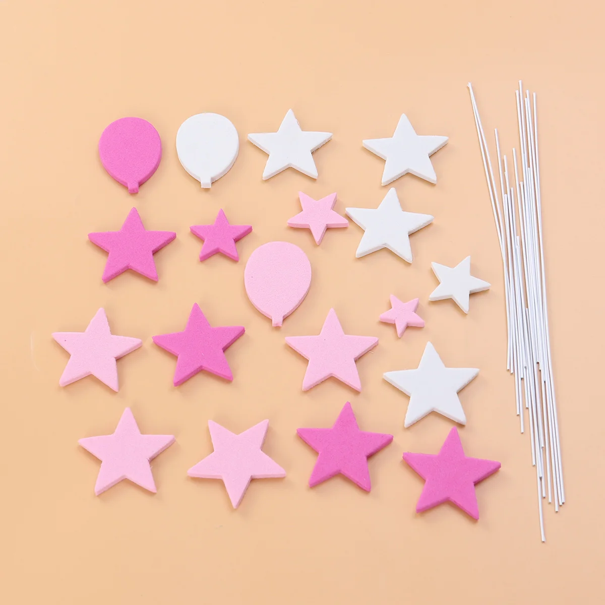 Set of Cake Toppers Geometric Cake Picks Cupcake Ornaments Cake Decoration for Wedding Birthday Party