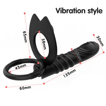 10 Frequency Double Penetration Anal Plug Dildo Vibrator Butt Plug Strap On Penis Vagina Vibrator
