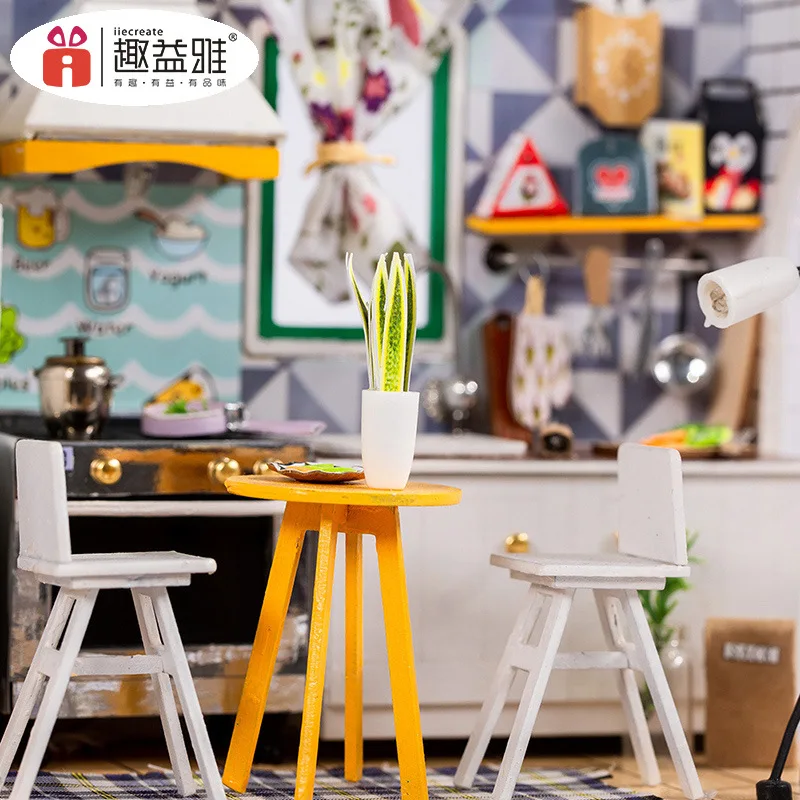 

Interest Yi Ya DIY Hut Static Model Educational Handmade House Modern Style Creative Gifts