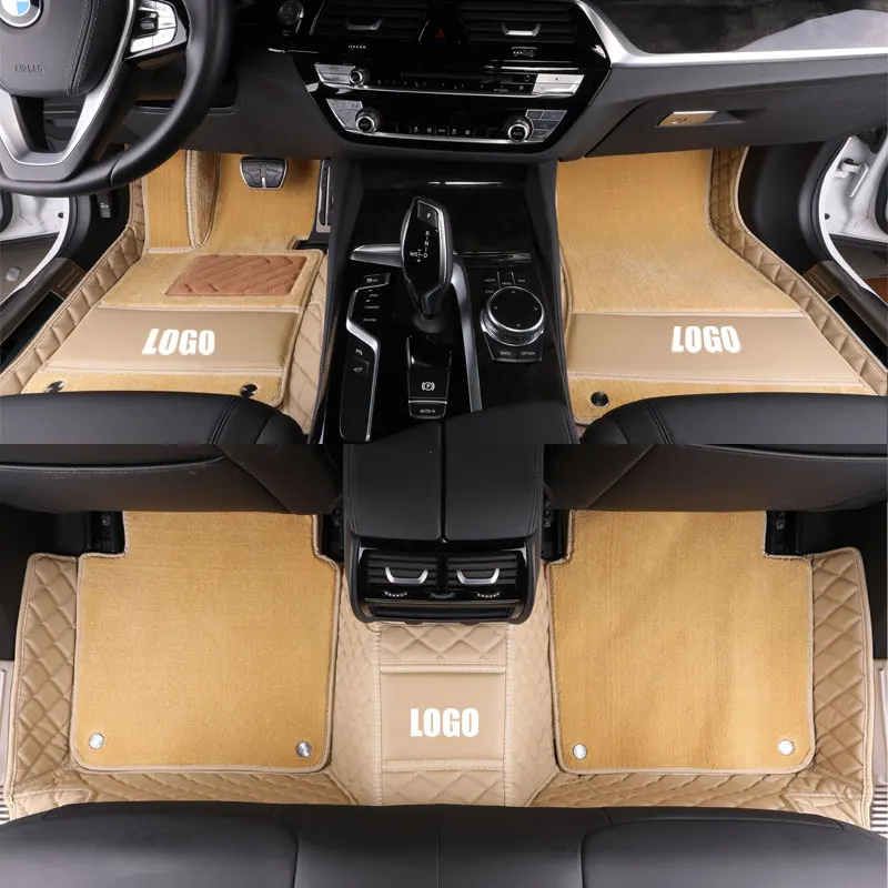 Пользовательские автомобильные коврики кожа Водонепроницаемый для Audi A1 A3 A4 A4L A5 A6