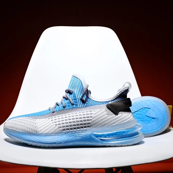 

RONGLAI New men's casual sports shoes fashion basketball shoes comfortable men running shoes breathable lightweight wear soles