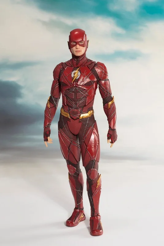 

Artfx kotobukiya dc Cartoon Justice League Movie Version of Flash Hero the Flash Garage Kit Model Statue
