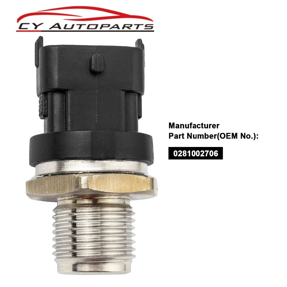 Sensor de Pressão do Trilho Jack para Renault 0281002937 para Volvo para Fiat Yaopei Novo Barra Combustível 0281002706 0281002903 1800 2 Sensor de pressão