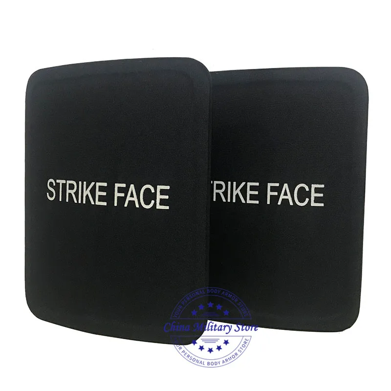2pcs Pair 25*30cm NIJ IIIA Bulletproof Ballistic Plate Against 9mm PE Ballistic Panel Armor Plate For Tactical Plate Carrier