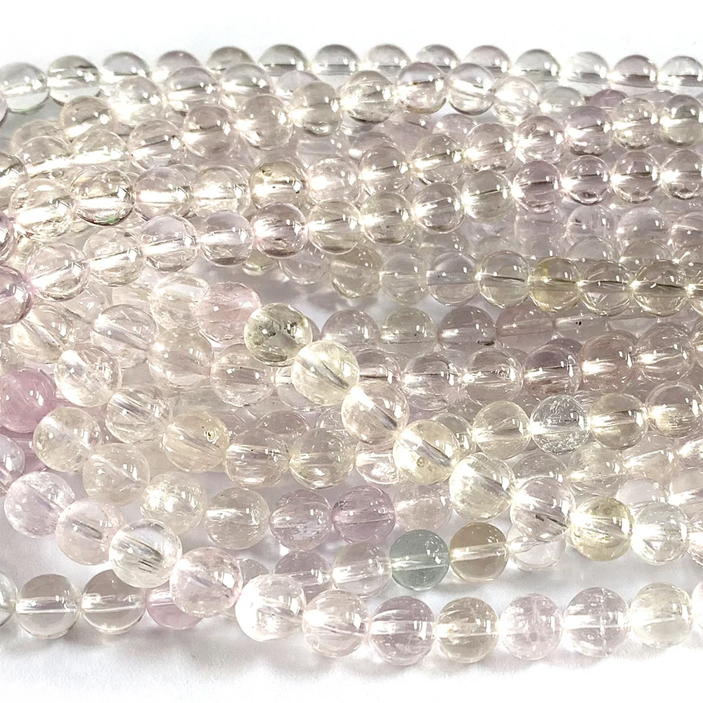 veemake-natural-genuine-clear-purple-green-kunzite-spodumene-cat's-eye-round-loose-gemstone-beads